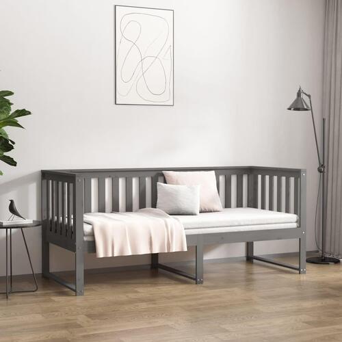 Daybed 75x190 cm massivt fyrretræ grå