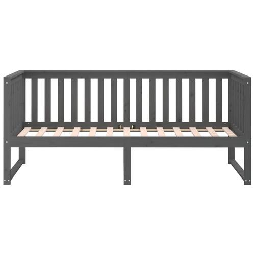 Daybed 75x190 cm massivt fyrretræ grå