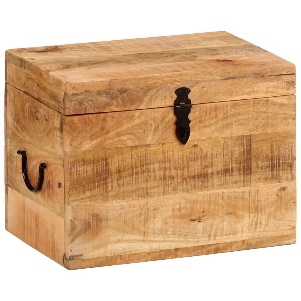 Opbevaringskasse 39x28x31 cm massivt mangotræ