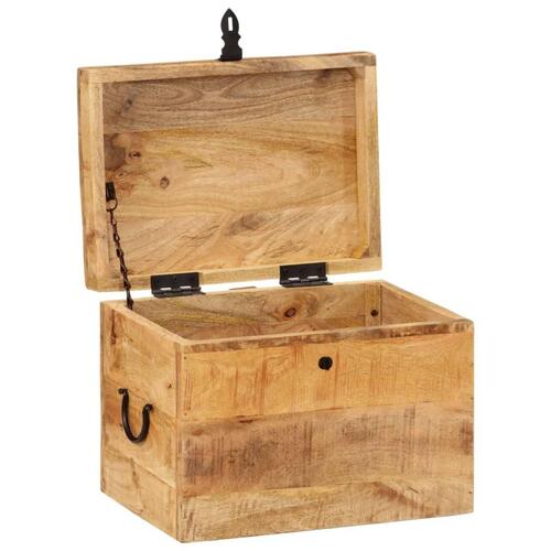 Opbevaringskasse 39x28x31 cm massivt mangotræ