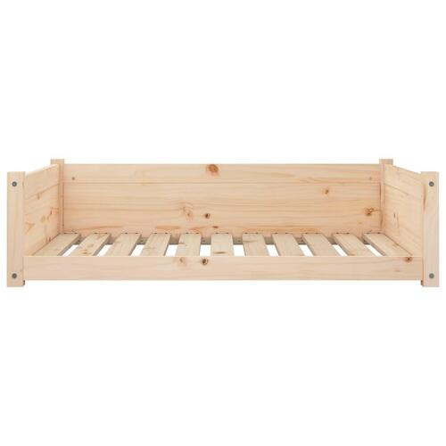 Hundeseng 95,5x65,5x28 cm massivt fyrretræ