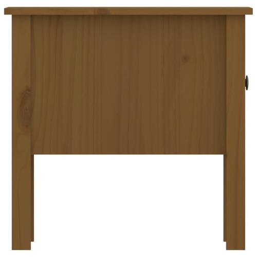 Sideborde 2 stk. 50x50x49 cm massivt fyrretræ gyldenbrun