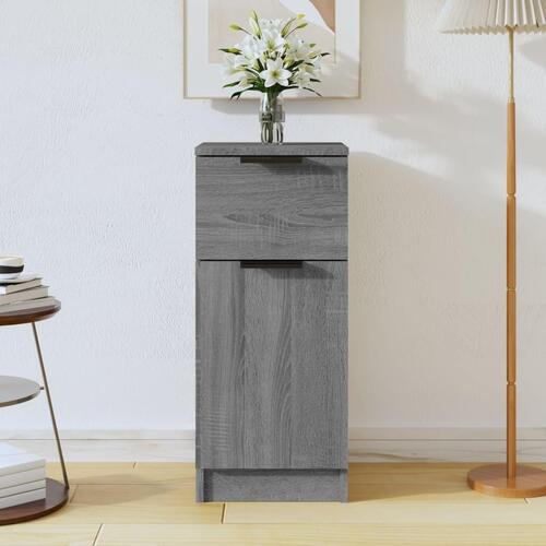 Skænk 30x30x70 cm konstrueret træ grå sonoma-eg
