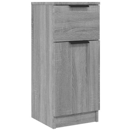 Skænk 30x30x70 cm konstrueret træ grå sonoma-eg