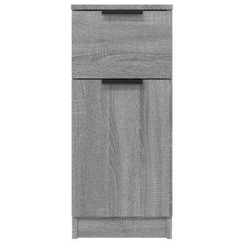 Skænk 30x30x70 cm konstrueret træ grå sonoma-eg