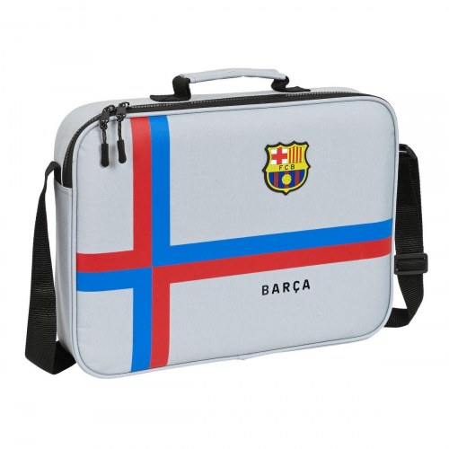 F.C. Barcelona skoletaske - grå børnetaske 38 × 28 × 6 cm