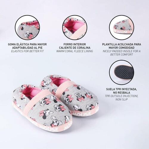 Hjemmesko Minnie Mouse Lysegrå 30-31