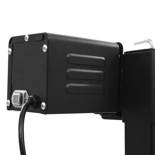 Elektrisk grill med rotisserie rustfrit stål