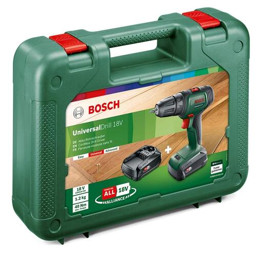 Driverbor BOSCH UniversalDrill Trådløst 18 V
