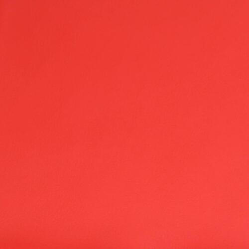 Fodskammel 60x60x36 cm kunstlæder rød