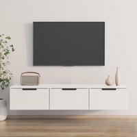 Vægskab 102x30x20 cm konstrueret træ hvid