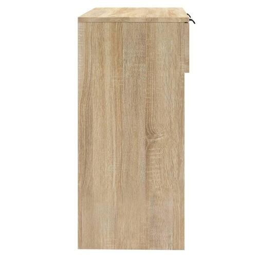 Konsolbord 90x36x75 cm konstrueret træ sonoma-eg