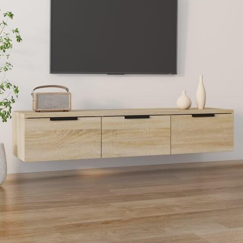 Vægskab 102x30x20 cm konstrueret træ sonoma-eg