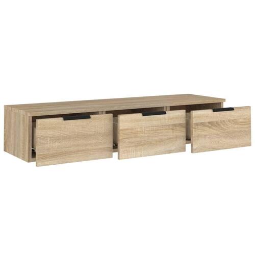 Vægskab 102x30x20 cm konstrueret træ sonoma-eg
