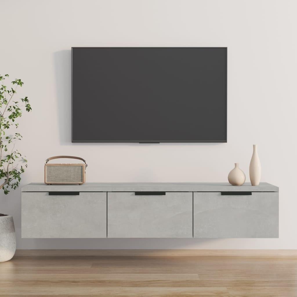 Vægskab 102x30x20 cm konstrueret træ betongrå