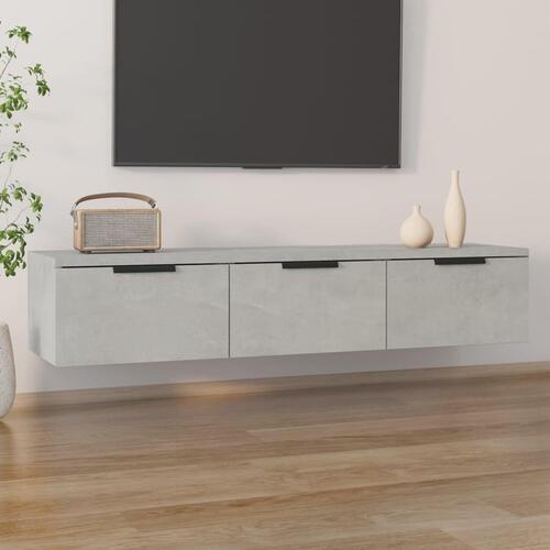 Vægskab 102x30x20 cm konstrueret træ betongrå