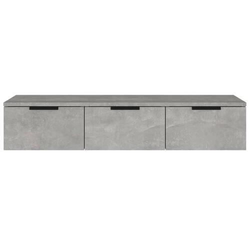 Vægskab 102x30x20 cm konstrueret træ betongrå