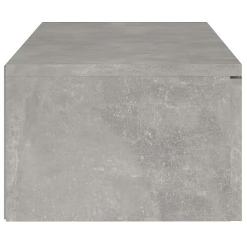 Vægskab 102x30x20 cm konstrueret træ betongrå