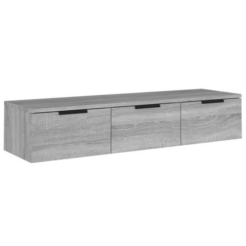 Vægskab 102x30x20 cm konstrueret træ grå sonoma-eg