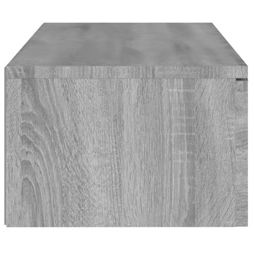 Vægskab 102x30x20 cm konstrueret træ grå sonoma-eg
