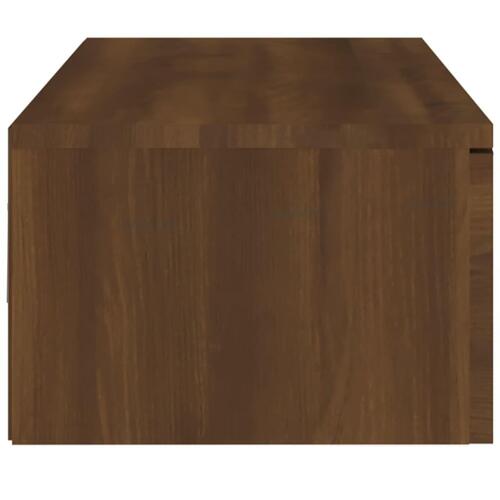 Vægskab 102x30x20 cm konstrueret træ brun egetræsfarve