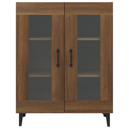 Skænk 69,5x34x90 cm konstrueret træ brun egetræsfarve