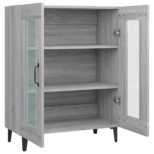 Skænk 69,5x34x90 cm konstrueret træ grå sonoma-eg