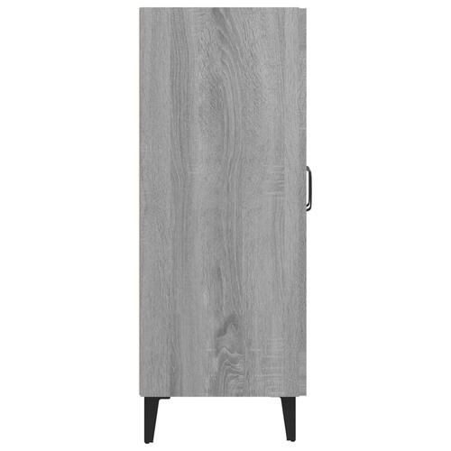 Skænk 69,5x34x90 cm konstrueret træ grå sonoma-eg