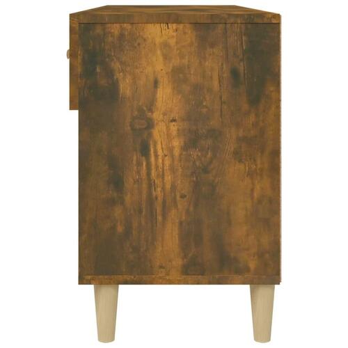 Skoreol 102x35x55 cm konstrueret træ røget egetræsfarve