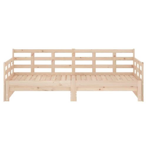 Daybed med udtræk 2x(80x200) cm massivt fyrretræ