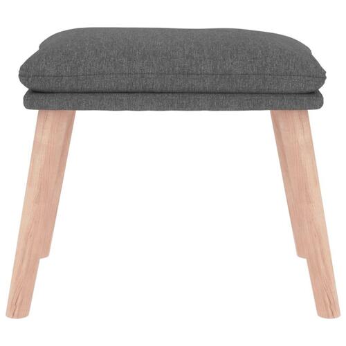 Fodskammel 45x29,5x35 cm stof lysegrå