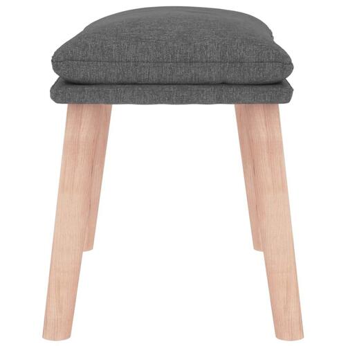 Fodskammel 45x29,5x35 cm stof lysegrå