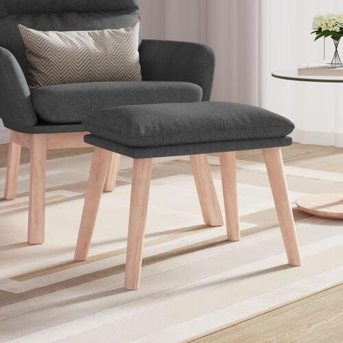 Fodskammel 45x29,5x35 cm stof mørkegrå