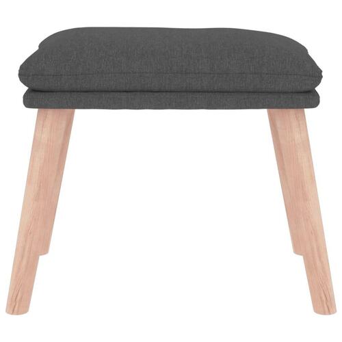 Fodskammel 45x29,5x35 cm stof mørkegrå
