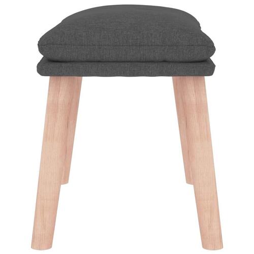 Fodskammel 45x29,5x35 cm stof mørkegrå