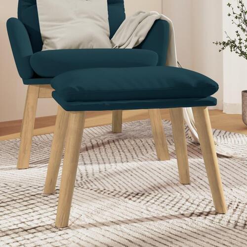 Fodskammel 45x29,5x35 cm fløjl blå