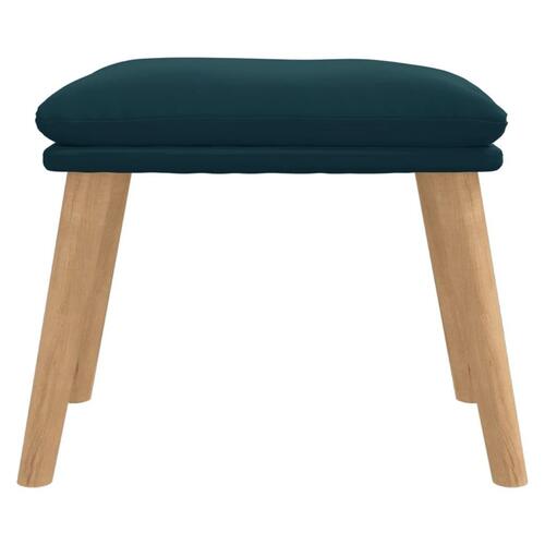 Fodskammel 45x29,5x35 cm fløjl blå