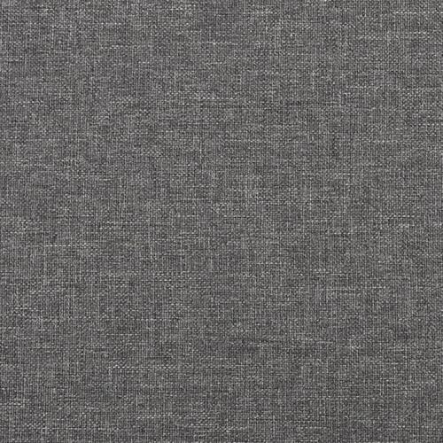 Fodskammel 45x29,5x35 cm stof og kunstlæder lysegrå