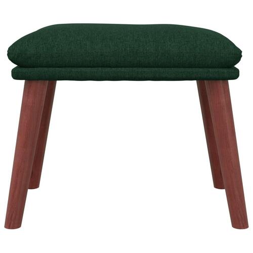 Fodskammel 45x29,5x35 cm stof mørkegrøn