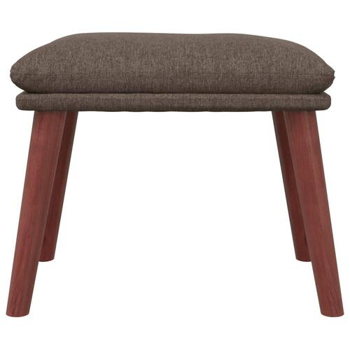Fodskammel 45x29,5x35 cm stof gråbrun