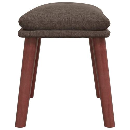 Fodskammel 45x29,5x35 cm stof gråbrun