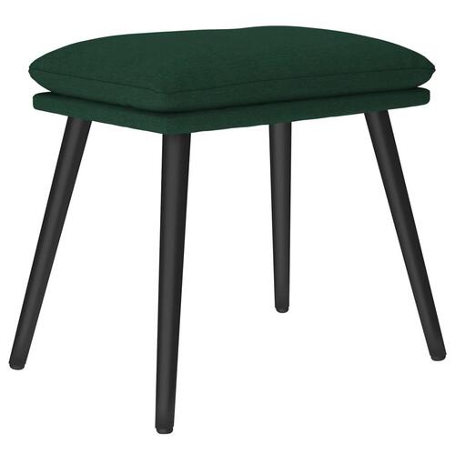 Fodskammel 45x29,5x35 cm stof mørkegrøn