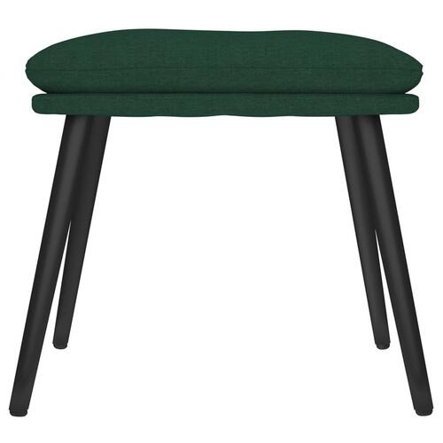 Fodskammel 45x29,5x35 cm stof mørkegrøn