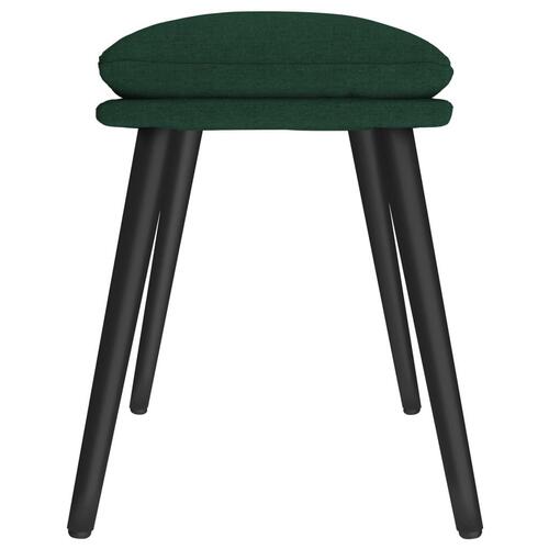 Fodskammel 45x29,5x35 cm stof mørkegrøn