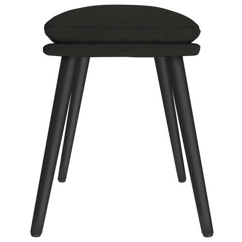 Fodskammel 45x29,5x35 cm stof sort