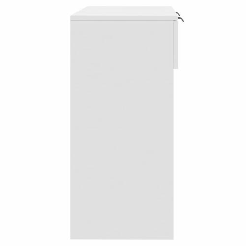 Konsolbord 90x36x75 cm konstrueret træ hvid