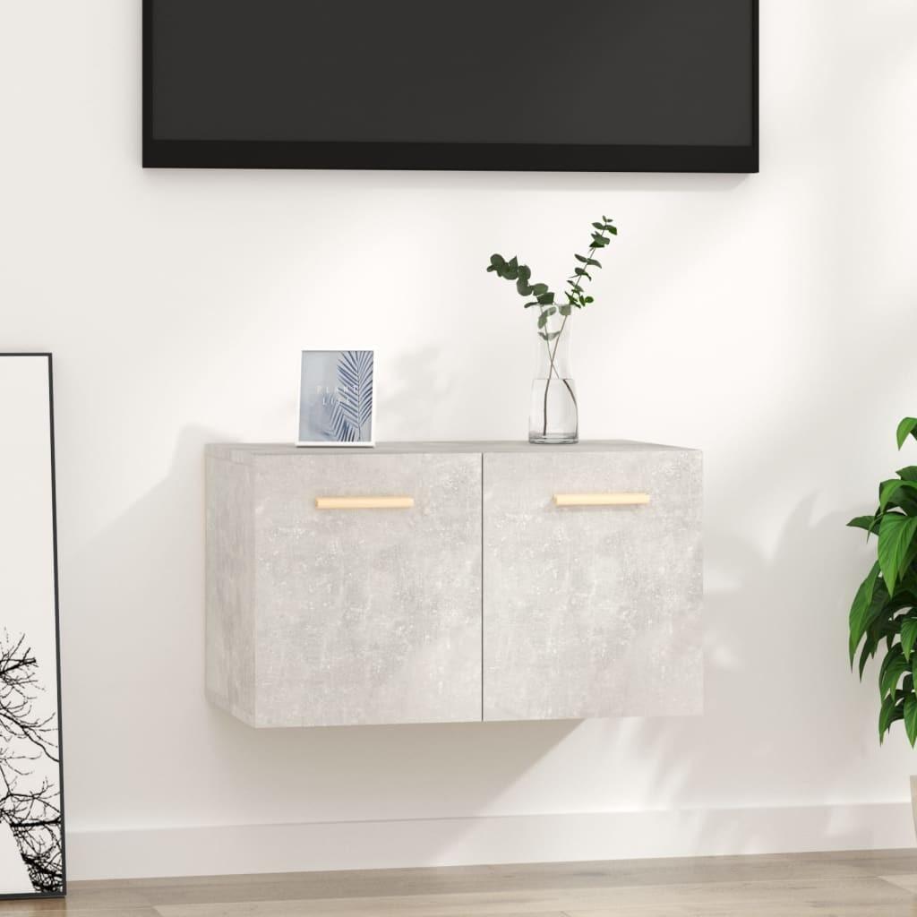 Vægskab 60x36,5x35 cm konstrueret træ betongrå