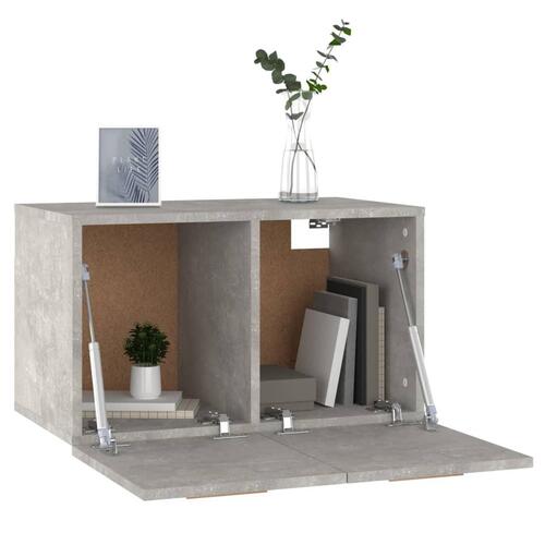 Vægskab 60x36,5x35 cm konstrueret træ betongrå