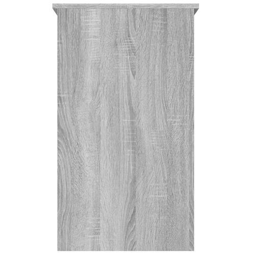 Skrivebord 90x45x76 cm konstrueret træ grå sonoma-eg