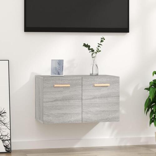 Vægskab 60x36,5x35 cm konstrueret træ grå sonoma-eg